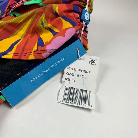 Bleu Rod Beattie Women's Night Safari‎ Wrap Front Swim Bikini Bottom Size 14 NWT - Picture 4 of 6